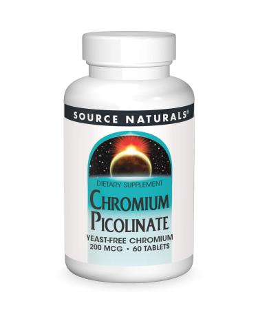 Chromium Picolinate Yeast Free 200mcg Source Naturals Inc. 60 Tabs - Buy Online on GoSupps.com