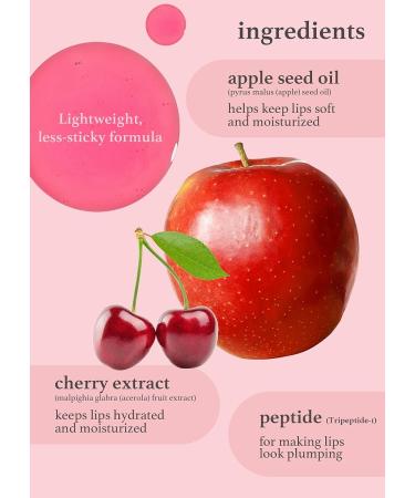 NOONI Korean Lip Oil - Applecherry | Apple Seed Oil Lip Stain for Moisturizing, Glowing, and Revitalizing Dry Lips - Buy Online on GoSupps.com