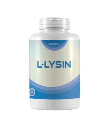 L -lysine - 365 vegan lysine capsules - high dose with 1000mg L -lysine HCL (800mg L lysine per daily dose) - made in Germany - from herbal fermentation 365 pieces (1 Pack)