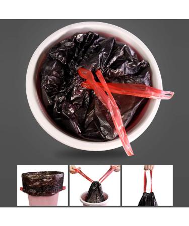 DynkoNA 1.5 Gallon Small Garbage Bags Black Trash Bags With Handles 110 Bags/2 Rolls - Buy Online on GoSupps.com