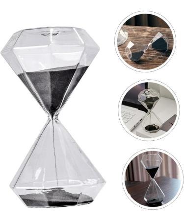 Bestonzon Diamond Sandwatch Hourglass - Elegant 5-Minute Glass Timer & Decorative Kitchen Clock | High Borosilicate Crystal Design - Buy Online on GoSupps.com