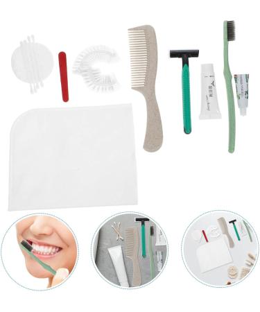 Minkissy Travel Culture Bag - Hotel Hygiene Kit with Travel Toothbrush & Cleaning Set for Guests | Convenient & Essential - Buy Online on GoSupps.com