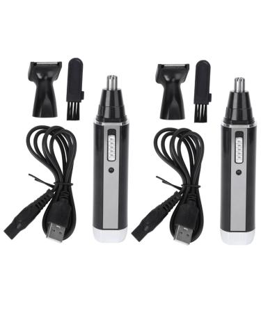FRCOLOR 2 Pieces 2 Best Nose Hair Trimmer Hair Clipper Ear Hair Trimmer And Ear Trimmer Nose Trimmer Electric Set Mediumx2pcs Blackx2pcs