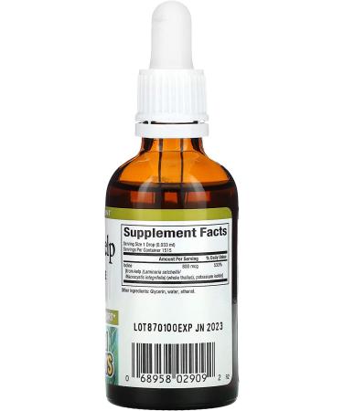 Natural Factors Liquid Kelp 1.6 fl oz - Premium Seaweed Supplement for Health - Buy Online on GoSupps.com