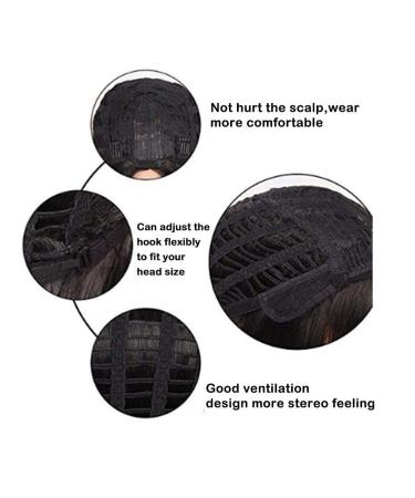Yoyyg Natural Loose Dark Blonde Wigs for Women | Short Curly Brunette Cosplay Hair Replacement - Buy Online on GoSupps.com