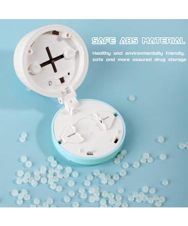 Premium Pill Cutter & Crusher 4-in-1 Splitter & Grinder for Small Pills | Portable Pill Organizer in Blue - Buy Online on GoSupps.com