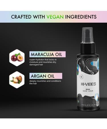 MOEHAIR Hi-Vibes Beam Shine Serum - Vegan Frizz Control & Shine | Maracuja & Argan Oil | Paraben & Sulfate Free | 4 Fl. Oz - Buy Online on GoSupps.com