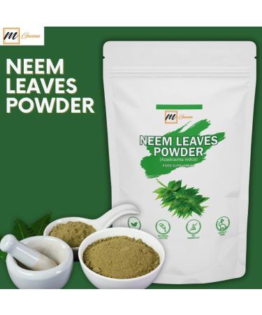 mGanna 100% Natural Neem Leaf Powder Pure Azadirachta Indica for Skin, Hair Care and Cosmetic Formulations 227 GMS / 0.5 LBS - Buy Online on GoSupps.com