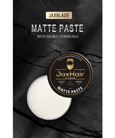 JaxHair Matte Hair Paste for Men | Strong Hold Hair Styling Clay | Natural Matte Finish for All Hair Types (100g - Buy Online on GoSupps.com