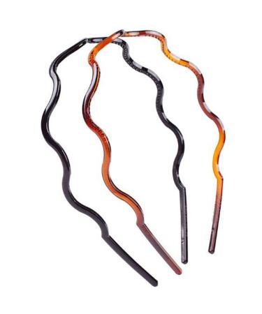 Plastic Tooth Hair Comb Headband - Hard Ribbon Hairband for Women & Men (Style 04) - Buy Online on GoSupps.com