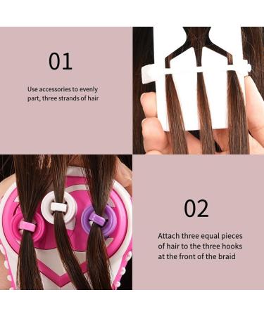 SUDNJIALQ Electric Three Strand Hair Braider Effortless Braiding Solution ABS Girl Gift Automatic Hair Braiding Machine - Buy Online on GoSupps.com