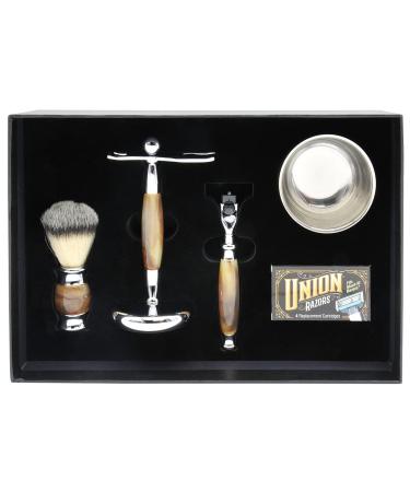 Union Razors SG3 5-Piece Razor Gift Set - Tiger Eye | Premium International Shipping | Perfect Gift for Him - Buy Online on GoSupps.com