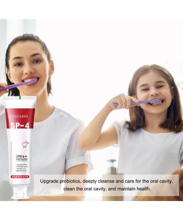 SP-4 Probiotics Whitening Toothpaste | Fresh Breath & Lightening Formula for Adults - Buy Online on GoSupps.com