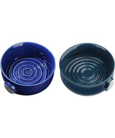 Awydky Ceramic Shaving Bowl - Dark Blue & Wide Mouth Design | Perfect for Men s Cream Shaving International Shipping Available - Buy Online on GoSupps.com