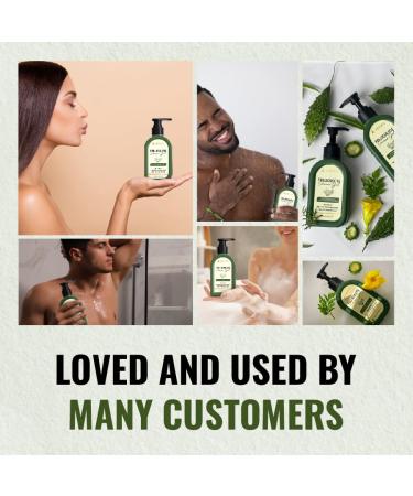 ABERA Folliculitis Shower Gel with Wild Bitter Melon Extract Reduces Back Acne & Hyperkeratosis Supports Clearer-Looking Skin & Smooth Texture 2 Boxes + Gift Hair Regrowth Shampoo - Buy Online on GoSupps.com