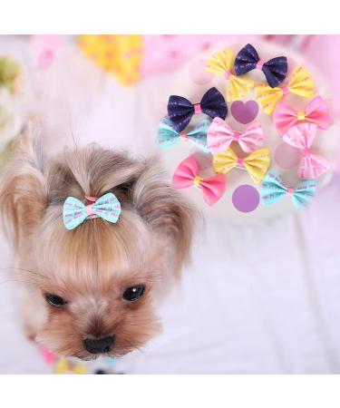 WVRLY 15Pcs Puppy Dog Hair Bow with Alligator Clips Pet Hair Bows Pet Grooming Hairpin Kitten Bow Barrettes Small Dogs Bowknot Hair Clip for Puppies Cats and Other Small Pets - Buy Online on GoSupps.com