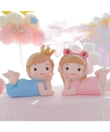 Personalised Cake Toppers Cake Decorations Baby Shower Cake Decorated Resin Baby Doll Baby Boy Girl Cake Toppers Party Decoration Supplies Cute Decor (Color : Blu) (Color : Roze) (Color : Girl) - Buy Online on GoSupps.com