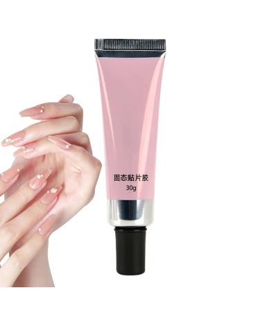 gafdu Strong Nail Glue Solid Nail Glue Gel | 30g of solid nail gel - Acrylic nail glue UV gel glue pressure-on nail glue super strong and soft gel nail glue