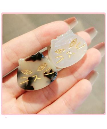 Cute Cat Hair Clips Set - Small Forehead, Bangs, and Side Clip for Girls (4 pcs) - Buy Online on GoSupps.com