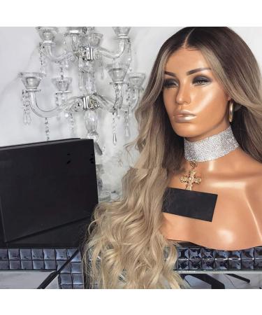 Buy MARBER 28 Inch Long Blonde Wig with Dark Roots | Curly Synthetic Wig for Women - Elevate Your Style! - Buy Online on GoSupps.com