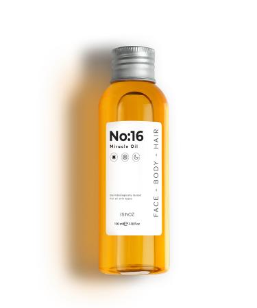 No.16 Miracle Oil - Huile nourrissante polyvalente pour le visage le corps et les cheveux | 16 huiles botaniques pour peau s che et cheveux brillants 100ml