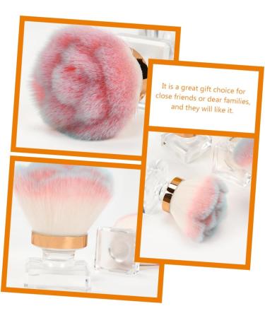 minkissy Nail Dust Brush Rose-shaped Nail Powder Brush Single-branch Loose Powder Blush Brush (rose-gradient Powder Foundation Makeup Abs Blusher Powder Foundation Brush - Buy Online on GoSupps.com