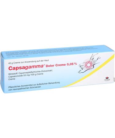 Capsagamma Dolor Cream 0.05% - Fast Relief for Pain & Discomfort | 40g - International Shipping Available - Buy Online on GoSupps.com