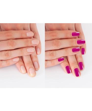 NagelGl ck Nail Wraps | 32 Monochrome Nail Wraps (Raspberry) - Buy Online on GoSupps.com