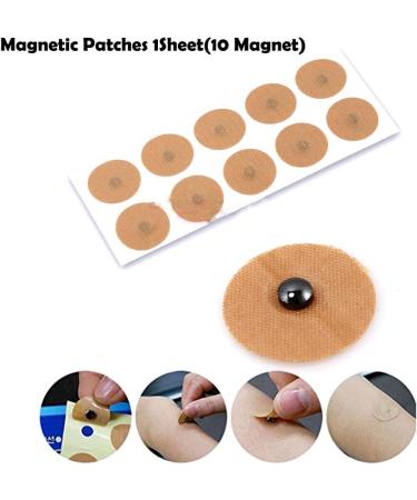 Magnetic Acupressure Patches - 3 Sheets 600 Gauss 30 Magnets for Pain Relief & Weight Loss - Buy Online on GoSupps.com