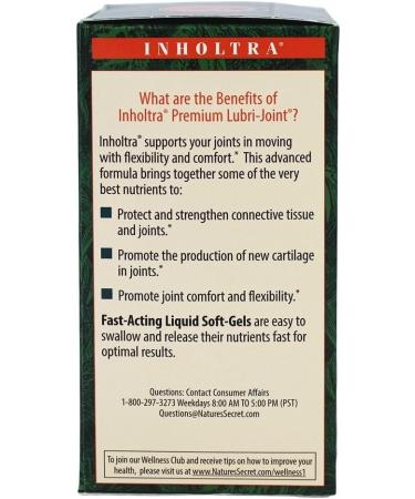 Inholtra Premium Lubri-Joint 120 Gelatin Capsules - Superior Joint Support Formula - Buy Online on GoSupps.com