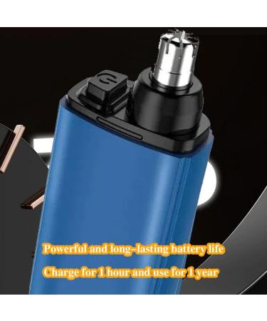 Portable Nose Hair Remover Nose Hair Removal Trimmer | Portable Nose Hair Remover Nose Hair Trimmer USB Rechargeable Tool | 7000 RPM Shaver Precision Trimming Nose Hair for Men and Women Blue - Buy Online on GoSupps.com