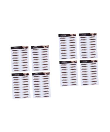 Beavorty 8 Pcs Eyebrow Stickers Blush Makeup False Water Transfer Eyebrow Sticker Eyebrow Shape Applique 4d