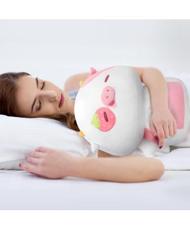 Mewaii Soft Strawberry Cow Mushroom Pillow Stuffed Animal Plushie Toy - 8 Inch White Cow Plush - Buy Online on GoSupps.com