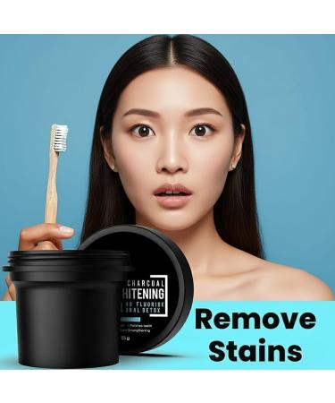 Naturals Activated Charcoal Teeth Whitening Powder - for Teeth Whitening Stain Remover Freshens Breath - with Activated Charcoal Turmeric & Clove Powder - 35g (Fluoride Free) - Buy Online on GoSupps.com