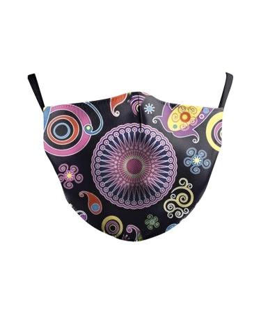 ZDP Sunflower Floral Print Anti Pollution Mouth Covers Cotton Half Face Mouth Reusable Dustproof Washable Facial Decoration Anti-Haze Breathable Washable Anti Pollution Mouth Covers