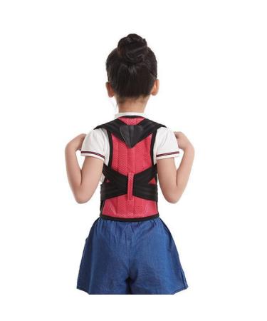 Correcteur de Professionnelle pour Les Enfants et Les Adolescents mis Jour l'acticule de Haut du Dos sous Les v tements Souppe vert bral pour am liorer la de relie Bosse Rouge Rouge S Red M