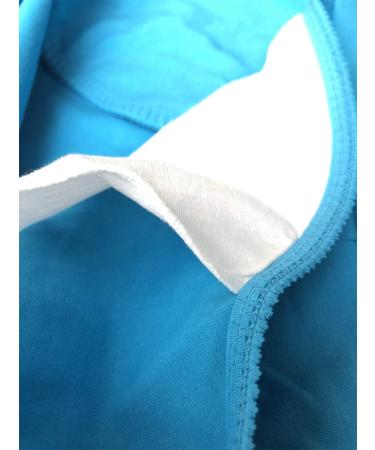 ZUMIY Maternity Nursing Top - V Neck Ruched Waist, Double Layered Tank - M Black/White/Lake Blue - 3 Pack - Buy Online on GoSupps.com