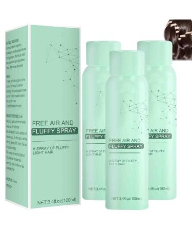 Hair Spray Quick Volume Long Lasting Refreshing -Free Air and Fluffy Fluffy Volumizing Oil-Control Volume Lift (3PCS)