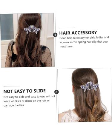 DOITOOL Hairpin Hair Jewels for Women Wedding Hair Clips for Brides Back Hair Barrette Retro Hair Barrette Keychain Comb Women Hair Accessories Back Hair Clip Miss Purple Spring Zinc Alloy - Buy Online on GoSupps.com