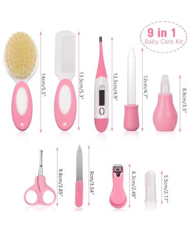 Idota 9-Piece Baby Care Set - Pink Newborn Essentials for Daily Care | International Shipping Available - Buy Online on GoSupps.com