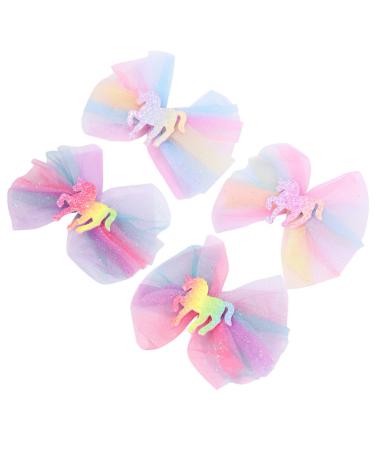 Beaupretty Party Hair Accessories Barrettes metal claw Clip for Girls Horse Clip Alligator Clip Barrettes Hairbow Printed Barrettes Hairpins mini printing props Unique Hair Clips