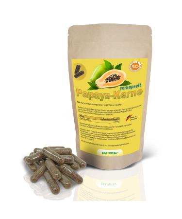Premium Papaya Seeds - 540 Vegan Capsules | Raw Food Non-Hybrid Papaya Pepper Seeds for International Shipping - Buy Online on GoSupps.com