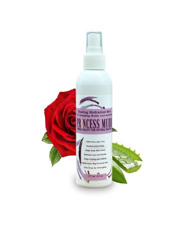 Hydrating Rosewater Loc Spray | Detangler | Dread Retwist | with Aloe Vera for Scalp Itch - 6oz