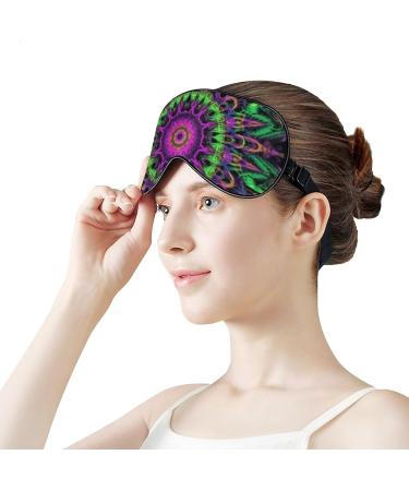 Sleep Eye Masks Wormhole Laminated Sleep Eye Mask & Blindfold with Elastic Strap/Headband for Women Men Sleep Travel Nap - Buy Online on GoSupps.com