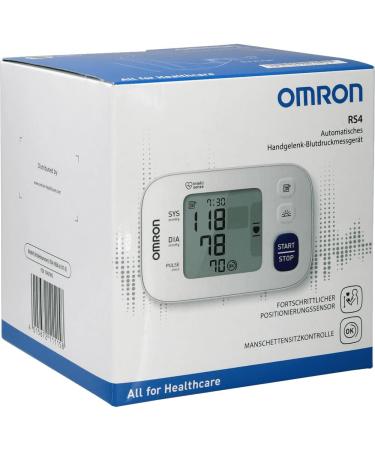 Omron RS4 Wrist Blood Pressure Monitor with Intelligence Technology and Irregular Heartbeat Detection - Buy Online on GoSupps.com