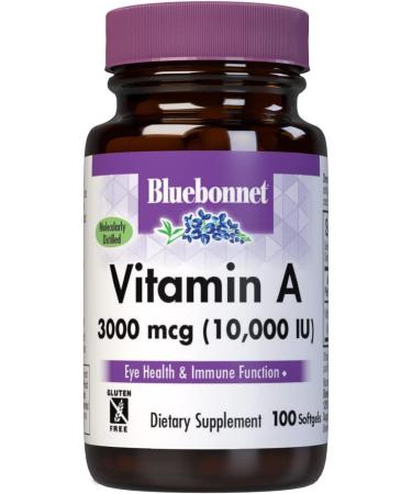 Bluebonnet Nutrition Vitamin A 100 Softgels