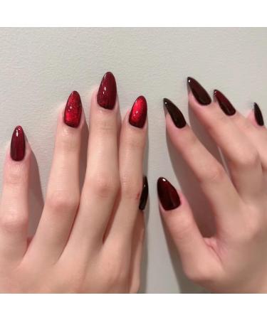 12ml Dark Red & Burgundy Cat Eye Magnetic Gel Polish - B06 | Long-Lasting & Vibrant Color for Nail Art | International Shipping - Buy Online on GoSupps.com