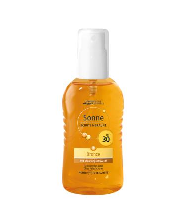 Medipharmacosmetics Medipharma - Bronze Sun Activator SPF 30 - Light and transparent texture - Water resistant - 200 ml