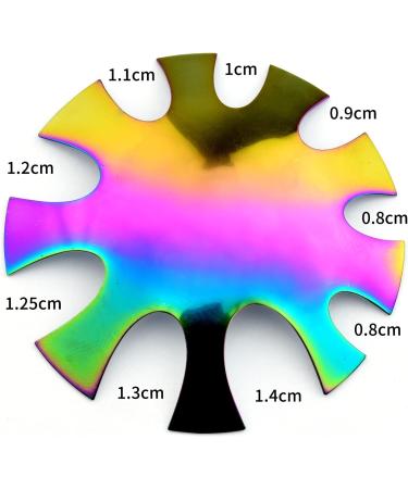 Rainbow Deep Oval French Nail Trimmer Cutter Tool | 9 Sizes | HJ-NAT203-FC10 - Buy Online on GoSupps.com