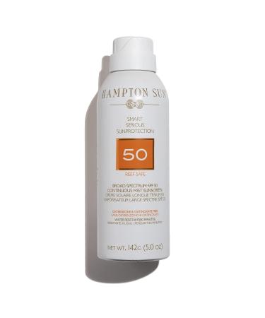 Hampton Sun SPF 50 Continuous Mist Sunscreen 5 oz - Ultimate Sun Protection - Buy Online on GoSupps.com
